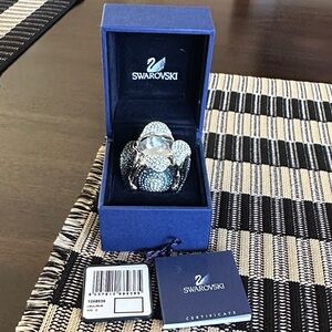 Swarovski Silver and Blue Crystal Ring